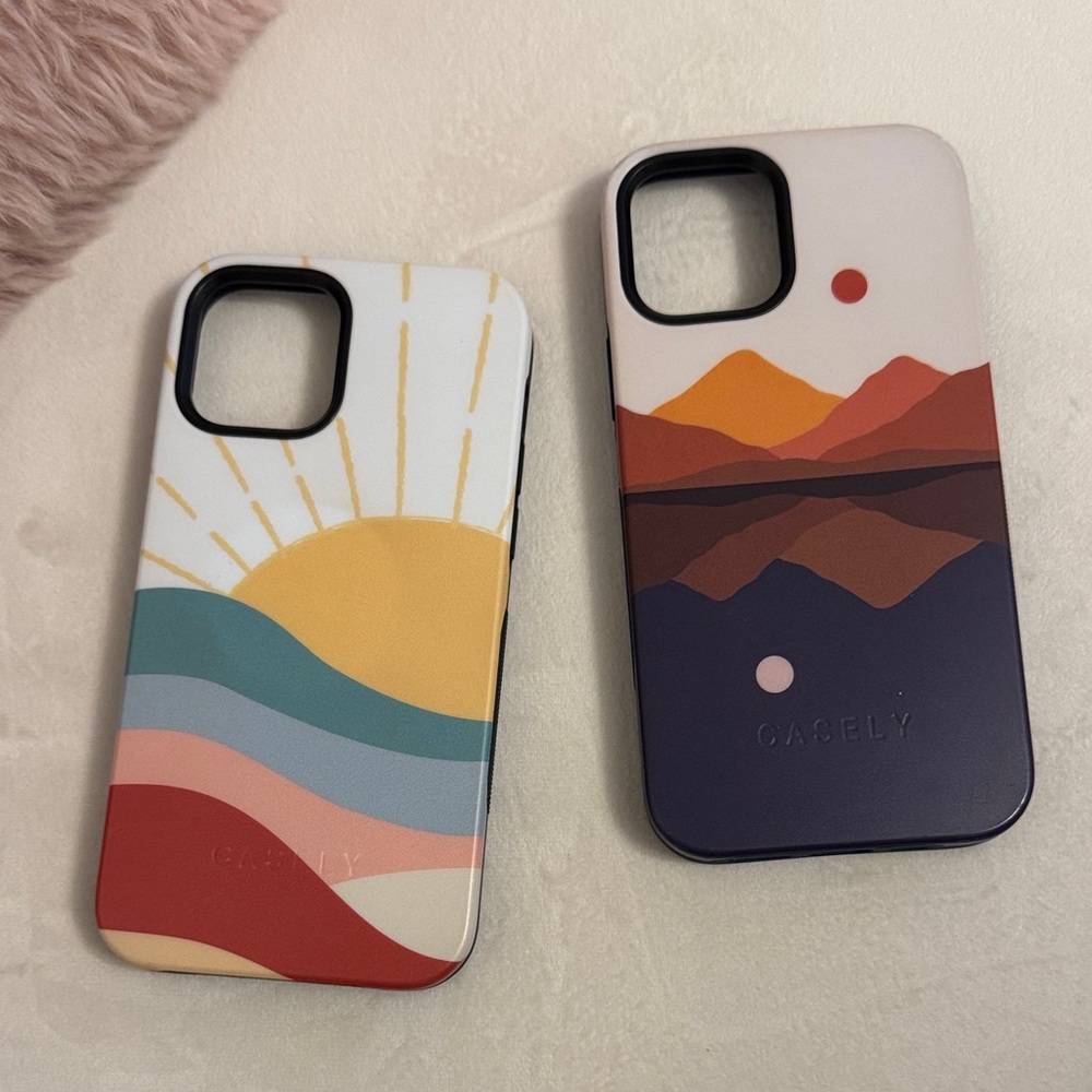 Casely Protective Phone Cases for iPhone 12 - Two Pack
